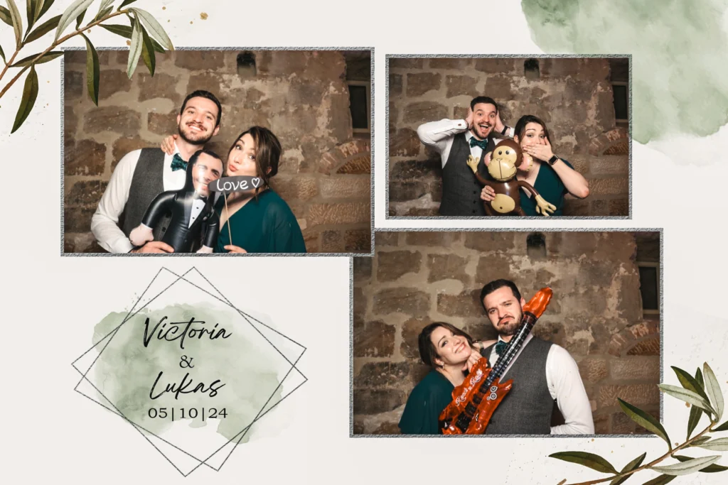 Fotobox mit hochwertigen Requisiten für Firmenfeiern & Events.