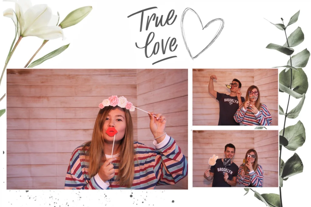 Fotobox für Hochzeit Layout