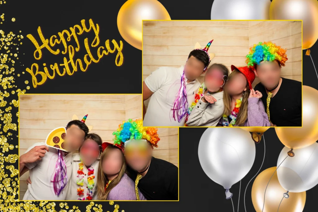 Druckerlayout Fotobox Geburtstag